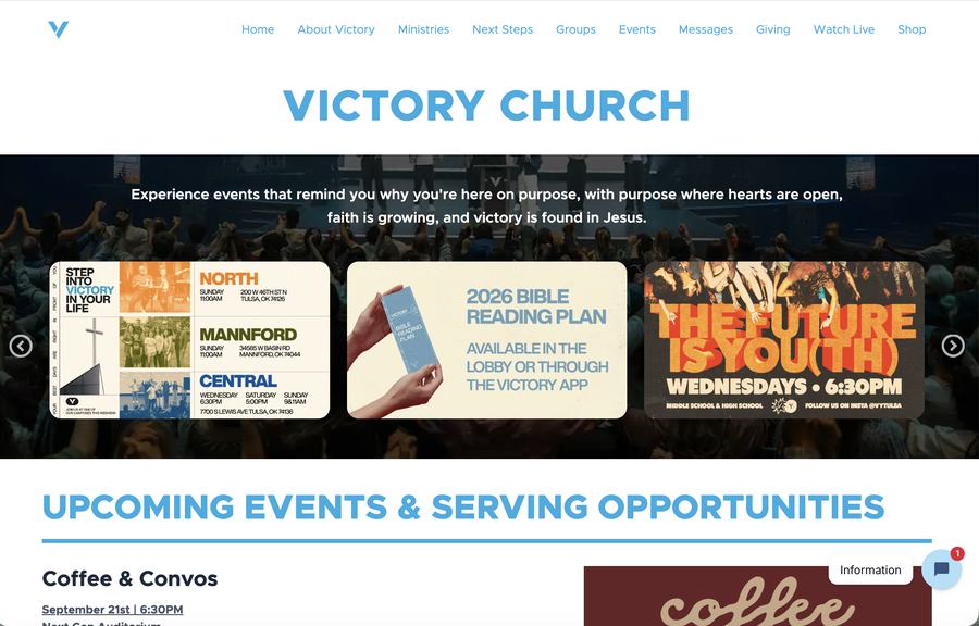 victory.com live homepage